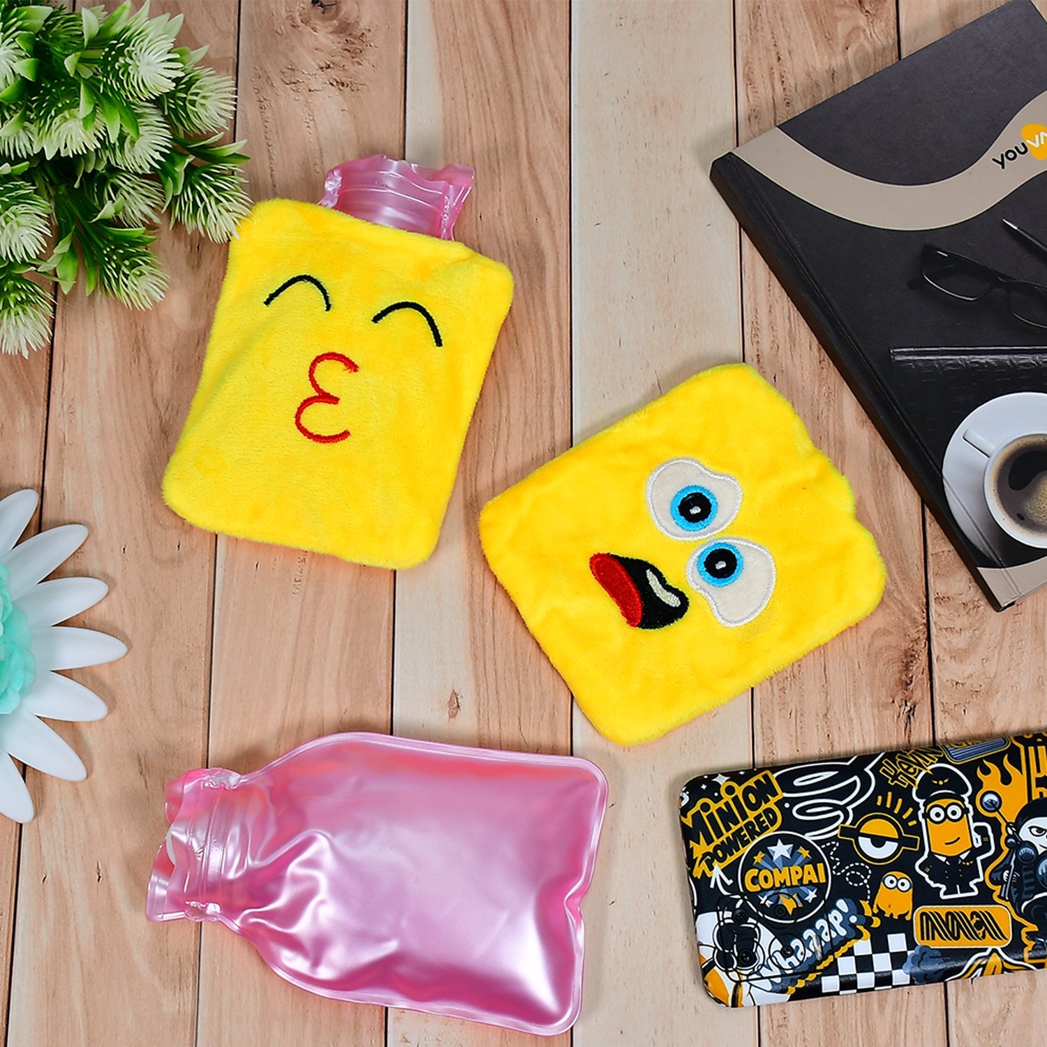 6535 1pc Mix Emoji designs small Hot Water Bag with Cover for Pain Relief, Neck, Shoulder Pain and Hand, Feet Warmer, Menstrual Cramps. 6535 1pc Mix Emoji designs small Hot Water Bag with Cover for Pain Relief, Neck, Shoulder Pain and Hand, Feet Warmer, Menstrual Cramps.